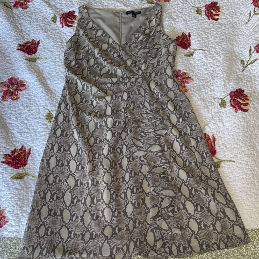 Lauren Ralph Lauren Snake Print Dress